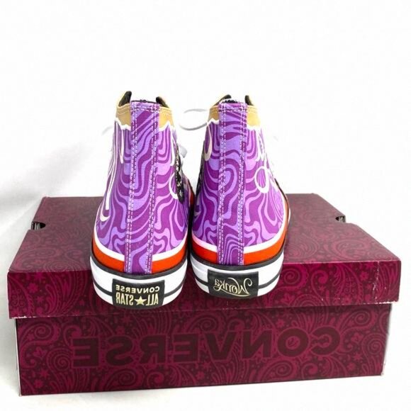 Converse Wonka Ctas High Top Shoes Men's Size Skate A08154C Canvas Purple Pixel - Picture 9 of 11